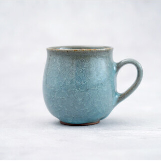 有田焼 貫入丸マグカップ【梶原大敬 茂正工房】食器 うつわ 器 青磁 作家 コーヒーカップ A20-575_イメージ3