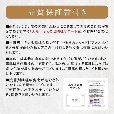 ふるさと納税 天草市 真珠 ネックレス 8-8.5mm ホワイトピンク 5月 エメラルド K18YG_S101-514 |  | 03
