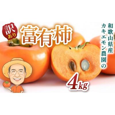 ふるさと納税 かつらぎ町 【訳あり・ご家庭用】富有柿 約4kg カキエモン農園