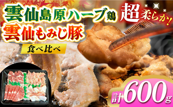 
                  島原の恵み 雲仙もみじ豚・雲仙島原ハーブ鶏 焼肉セット 600g 長崎県/ダイニング味遊 [42ACAG118]
                