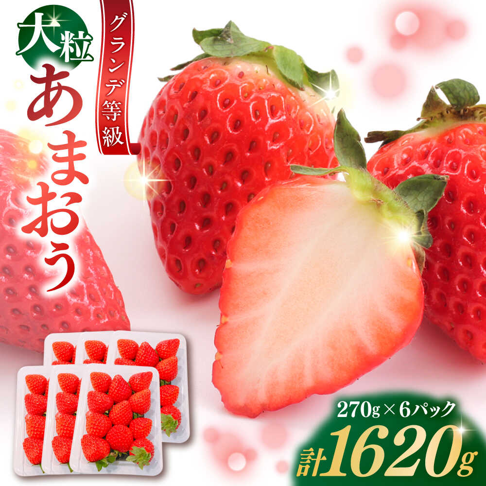 【ふるさと納税】【2026年3月初旬より順次発送】 あまおう いちご 1620g (約270g×6パック) 吉富町/株式会社HSP-テクノ[BGBQ002]