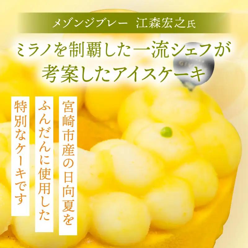 【江森宏之シェフ考案】宮崎市産日向夏のアイスケーキ 日向夏 ケーキ アイス