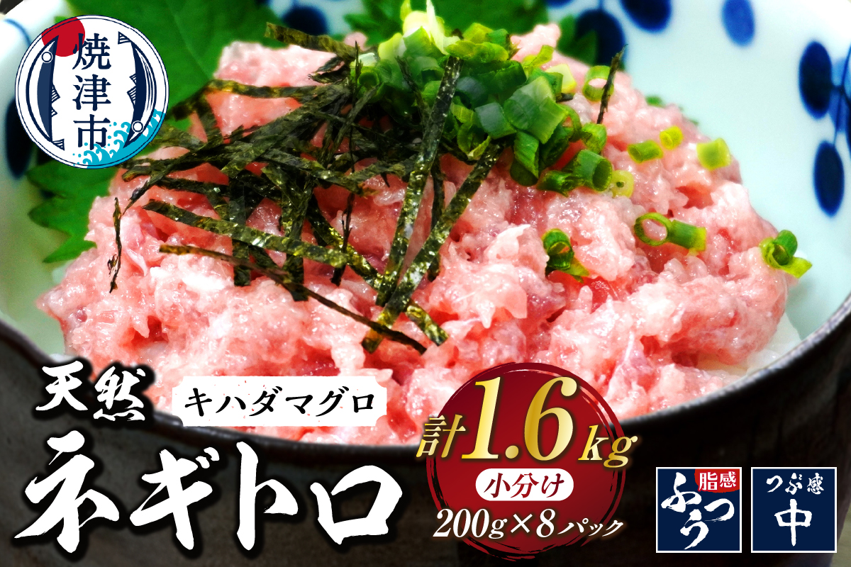 a14-125　焼津 海の極 海伸 マグロ ネギトロ 小分け 1.6kg 200g×8