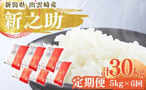 【定期便】お米 新之助 新潟 5kg 6か月 令和7年産 定期便合計30kg | 精米 白米 新潟県産 新潟産新之助 新潟県産新之助 米 しんのすけ 新潟県産しんのすけ 新潟産しんのすけ 新潟新之助 新潟しんのすけ ブランド米 コメ おこめ ご飯 ごはん ギフト 贈答 贈り物 にいがた 新潟県 出雲崎町産