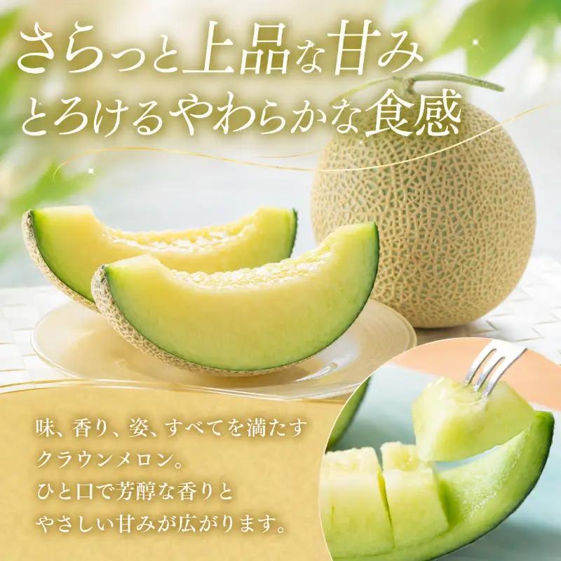 クラウンメロン 山等級 青肉 果物 クラウンメロン【1.4kg前後 1玉】