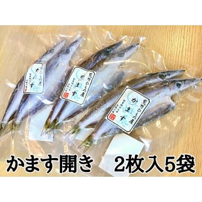 ふるさと納税 熊野市 熊野の老舗干物屋　畑辰商店【かます開き☆2尾入り】×5袋