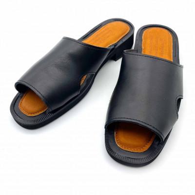 ふるさと納税 御所市 WRAP SANDALS/ラップサンダル　 ブラック×キャメル　23(23.0〜23.5cm)
