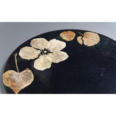 ふるさと納税 恩納村 つづるガラスアート　ゆうなの花-SUMI-「平丸皿」　吉田 栄美子 |  | 02