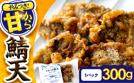 秘伝やみつき甘辛ダレ 鯖天 (サバ天) 300g (約7個) ×1パック Kitchen Boo / 手作り さば天ぷら 冷凍惣菜 甘辛ダレ 小浜市 / タカノ 【配送不可地域：北海島・沖縄・離島】[BFEF005]