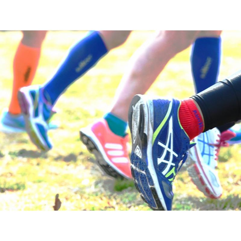 コンプレッション　ハイソックス　23-25cm　ピンク／RunNext　スポーツ用　靴下　トレーニング　ランニング　デスクワーク　ドライブ　奈良県　葛城市_イメージ4