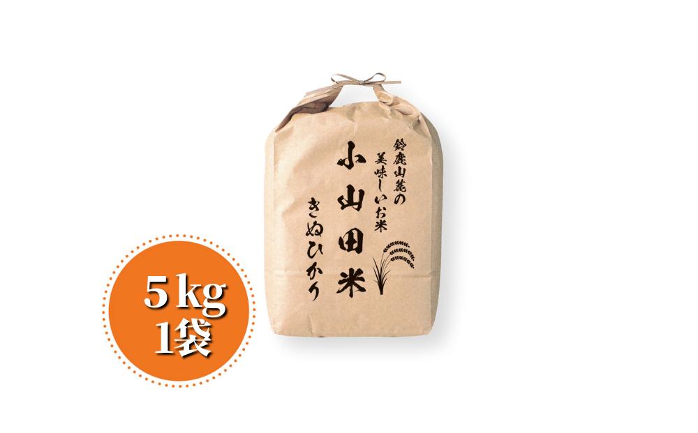 ＜定期便＞鈴鹿山麓の銘水が育てた米、米どころ三重県産小山田地区「きぬひかり」5kg【6ヶ月】