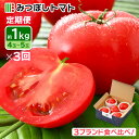 【ふるさと納税】【期間限定】定期便 ≪3ヶ月連続お届け≫ みつぼしトマト☆3ブランド食べ比べ！ 約1kg × 3回 【とまと トマト 野菜 生野菜 新鮮 産地直送 贈答 ギフト 国産】