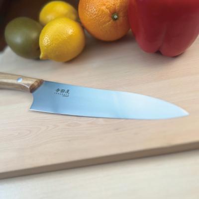 ふるさと納税 関市 関寺田屋　牛刀包丁　180mm　VG10全鋼　天然木柄　オリーブ　柄ガラスコーティング塗装 |  | 01