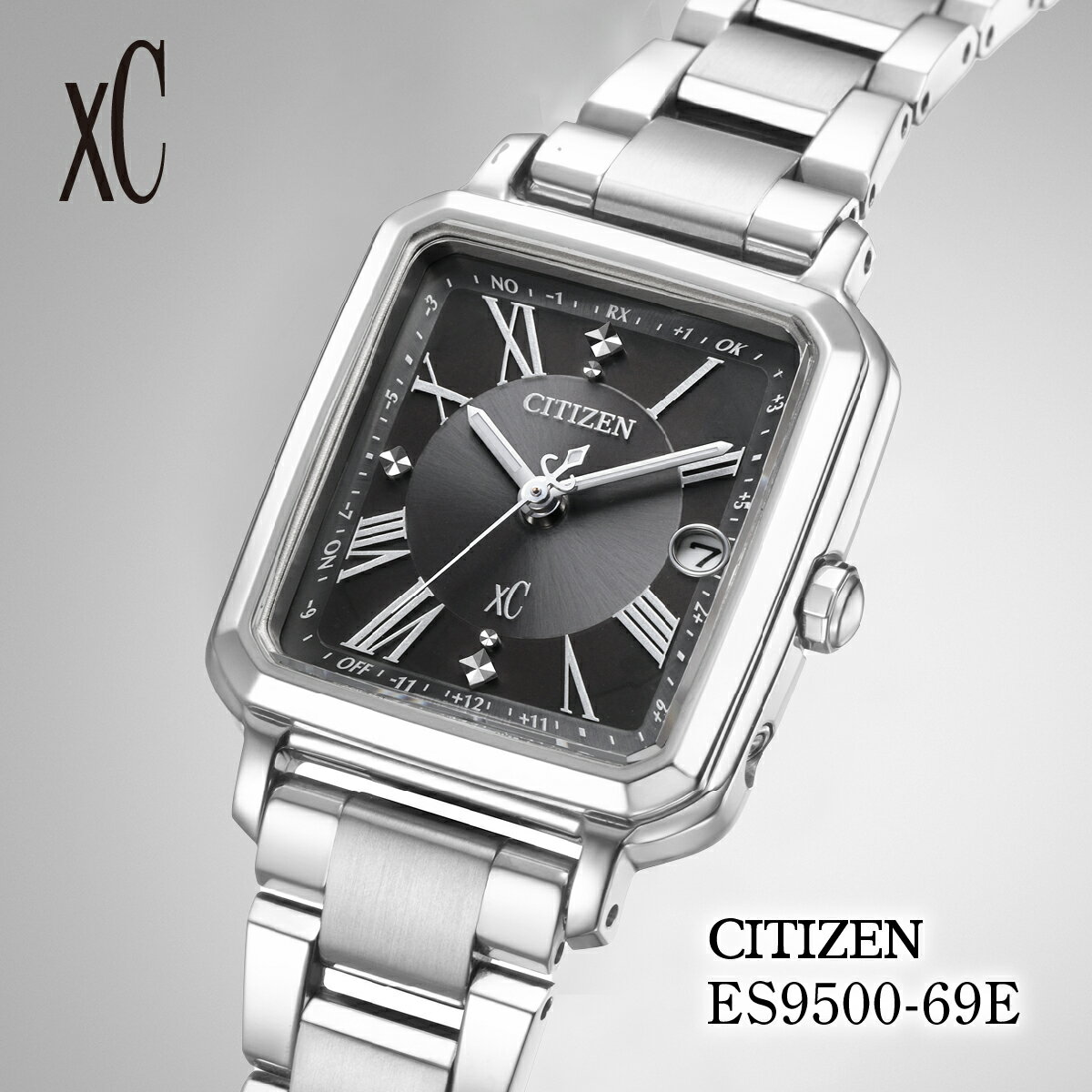 【ふるさと納税】CITIZEN xC ES9500-69E | シチズン citizen クロスシー 腕時計 時計 正規品 レディース ビジネス スーツ カジュアル フォーマル 贈答 贈答用 ギフト プレゼント 母の日 国内製造 国産 電波 ソーラー エコドライブ サファイアガラス チタニウム 埼玉県 所沢市