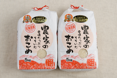 【6ヵ月定期便】北海道南るもい産　ゆめぴりか(白米)5kg×2袋 R011-038