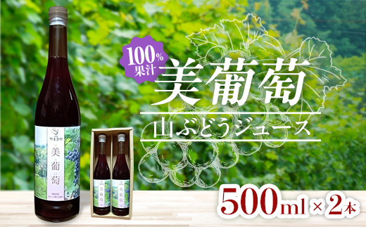 
                  美葡萄 山ぶどうジュース 500ml×2本 FAF-0008
                