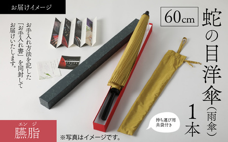 【臙脂】蛇の目洋傘　雨傘(親骨60㎝) [N-035008_09]