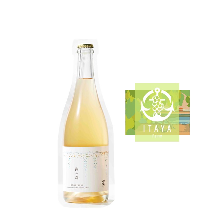 【ふるさと納税】 スパークリング ワイン 海の泡ROSE 720mL 白ワイン ベース シャルドネ アルバーニョ マスカット ベリー ヤマ ソーヴィニョン セイベル 蜂蜜 や 洋梨 バナナ の 香り 羽咋 産 ぶどう 使用 国産 能登 石川 千里浜 ITAYA Farm 冷蔵 時間指定 父の日