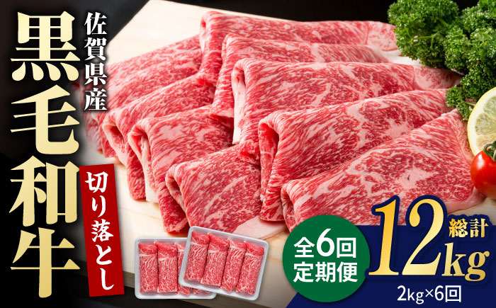 
            【圧倒的リピート率！】【6回定期便】佐賀県産 黒毛和牛 贅沢 切り落とし 2kg/回【いろは精肉店】佐賀県産 佐賀産和牛 切落し 牛肉 国産 肉 和牛 すき焼き しゃぶしゃぶ 切り落とし 冷凍 九州 人気 高評価 九州 佐賀県 白石町  白石 [IAG183]
          