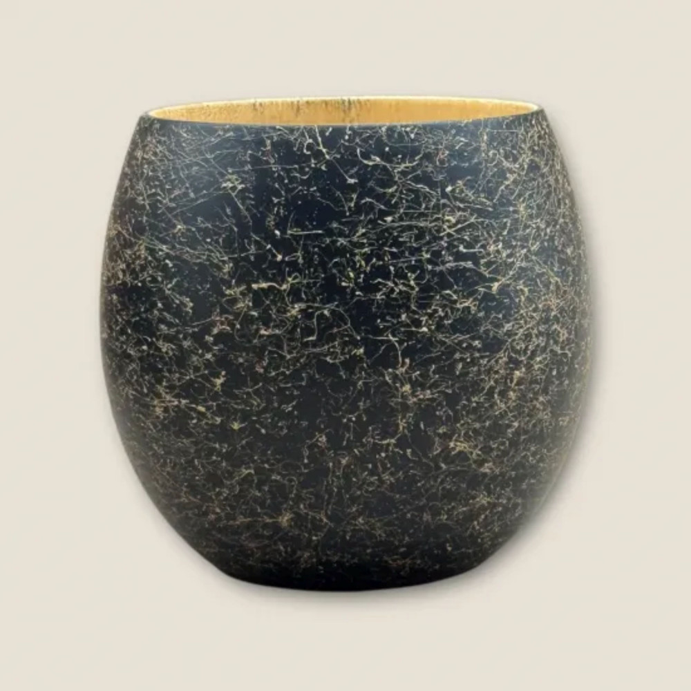 木製 エッグカップ 乱糸マット仕上げ 漆黒［NF119］ 303446_CU90053VC01