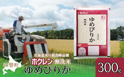 【令和6年産米】（無洗米300g）ホクレンゆめぴりか SBTD148