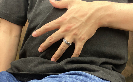 Medium  undulation  ring ミディアム アンジュレーション リング ｜ 指輪 大きな うねり を 表現 シンプル 細身 普段使い しやすい モチーフ シルバー アクセサリー 92