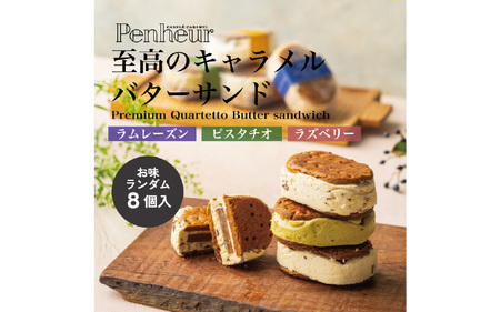 【Penheur】【簡易包装】 プレミアム カルテット8個入 バターサンド / バターサンド