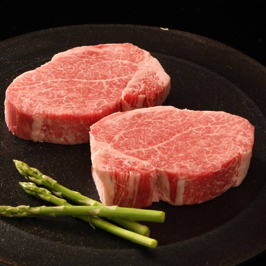 ＜帝神志方ミート＞「神戸牛」ステーキ用（フィレ）160g×2（計320g）