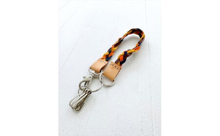 鹿革編み込み　キーホルダー【 神奈川県 小田原市 キーホルダー キーホルダー 