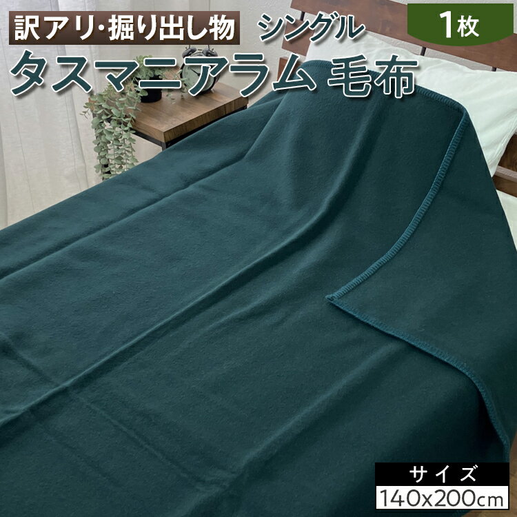 【ふるさと納税】【訳アリ・掘り出し物】タスマニアラム 毛布 シングル 1枚 W-316