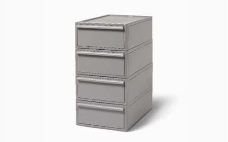 クローゼットシステム 引出しタイプS　4個組　CS-D1 4P (5色からお好きなカラーが選べる) ／ オールグレー  収納 ライクイット like-it 奈良県 葛城市【like099-2】