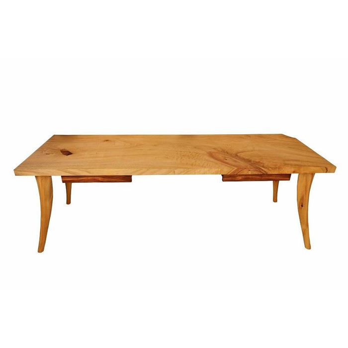 【ふるさと納税】無垢材 伝統技法 Gentleman PC Table 天然木 ＜配送不可：北海道・沖縄・離島＞ テーブル デスク ダイニング 机 一枚板