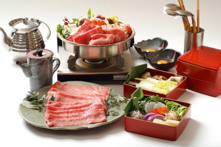 【鉄板焼 心】幻の神戸ビーフとうたわれた「黒田庄和牛」を味わう最高級すき焼きコース＜１名様＞お食事券（ホテル ラ・スイート神戸ハーバーランド） 61-2