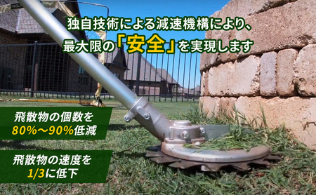 草刈り機 スーパーカルマー セット 両手ハンドル アイデック 刈払機 エンジン スーパーカルマーPRO ask-v23 替刃 刃 アタッチメント 除草 刈払い機 草刈機 草刈 草刈り 道具 立ったまま