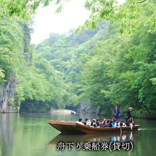 【ふるさと納税】猊鼻渓 舟下り 乗船券 貸切 15名様まで 岩手県 一関市 日本百景 観光 体験 チケット アクティビティ 四季折々の絶景 げいびけい