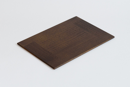 KIRI Tea Mat（2枚組）【ブラウン】 テーブルマット ランチョンマット 《サイズ：W280×D200×T6（mm）》 桐で作る木製マット 食卓で大活躍 晩酌にも 加茂市 朝倉家具