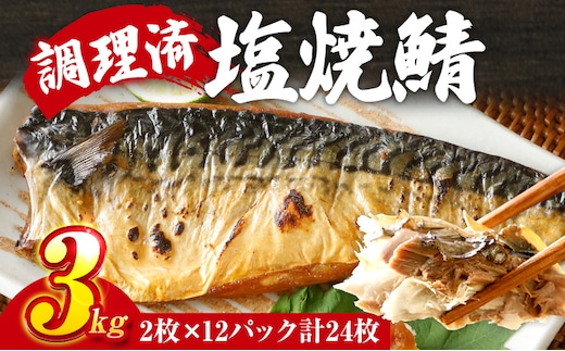 
										
										さば 塩サバ 塩焼鯖 2枚×12P（約3kg） 大ぶり 調理済 レンチン 温めるだけ 脂のり 惣菜 晩御飯 おかず ジューシー 冷凍 お弁当 レンジ調理 サバ 自社製造 朝ごはん 和食 簡単調理 アレンジ 塩焼き
									