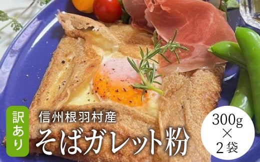 
            水と混ぜるだけ簡単！おしゃれ 信州根羽村産 訳あり そばガレット粉 600g (300g×2袋） 4000円　モーニング カフェランチ 
          