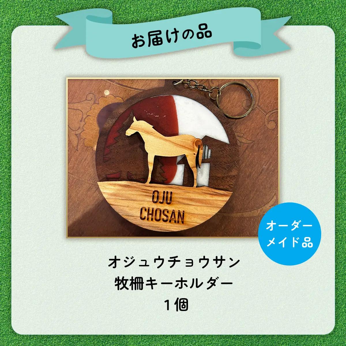 【オーダーメイド品】オジュウチョウサン牧柵キーホルダー BRTV002