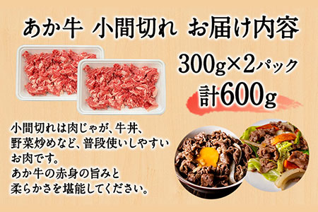 あか牛 小間切れ 600g (300g×2パック) あか牛の館《60日以内に出荷予定(土日祝除く)》あか牛の館 熊本県 南阿蘇村