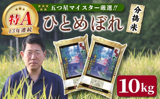 ＜令和7年産＞ 岩手県産 ひとめぼれ10kg 分搗米 五ツ星お米マイスター 精米 厳選米 ブランド米 ライス お米 おこめ コメ ご飯 ごはん 炊飯 お弁当 おにぎり kome rice 直前精米 松勘商店