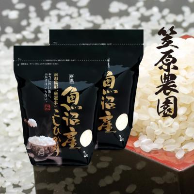 ふるさと納税 十日町市 【新米】令和7年産 魚沼産 コシヒカリチャック付 精米4kg(2kg×2袋)