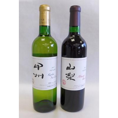 ふるさと納税 山梨県 山梨の地ワイン2本セット(岩崎醸造　赤白)