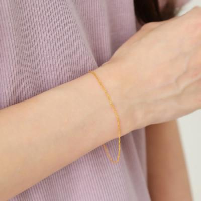 ふるさと納税 山梨県 【山梨県】【ジュエリー】K24 pure gold/ピュアゴールド ブレスレット |  | 03