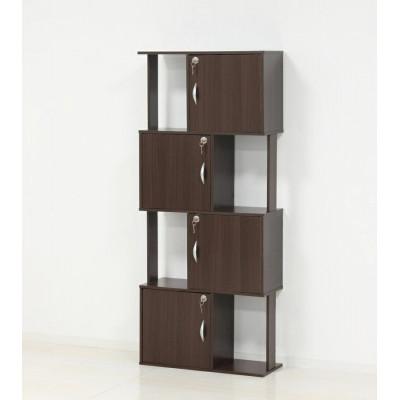 ふるさと納税 海南市 ラック 鍵付き 4段 ブラウン AKU101338402