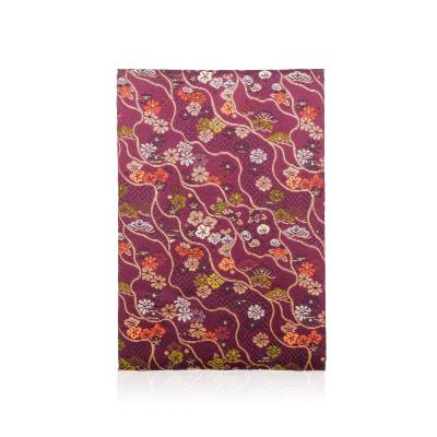 ふるさと納税 八尾市 西陣織御朱印帳 鶴飾り&amp;専用箱付き(錦秋きんしゅう)/L115