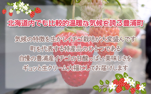 北海道 豊浦町 生クリーム大福いちご 10個 【 ふるさと納税 人気 おすすめ ランキング 果物 いちごイチゴ 苺 大福 生クリーム おいしい 美味しい 甘い 送料無料 】TYUN032