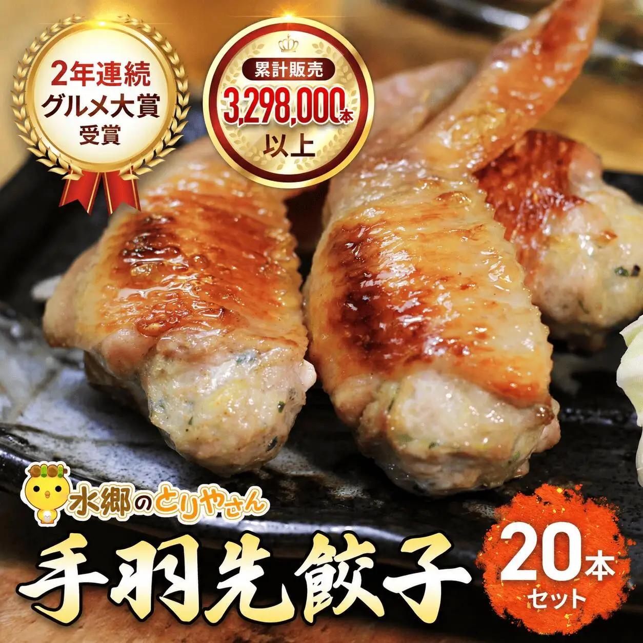 手羽先餃子 手羽 餃子 20本セット 水郷のとりやさん STS001_X1