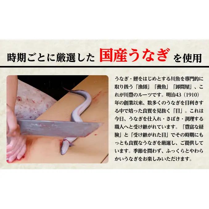 国産 高級うなぎ 定期便 年3回 上蒲焼 1人前 セット 成田名物 川豊のうなぎ 高級食材 冷凍 1尾 川豊 国産うなぎ うなぎ 鰻 蒲焼き 蒲焼 鰻蒲焼き 詰め合わせ 惣菜 和食 日本料理 高級品 