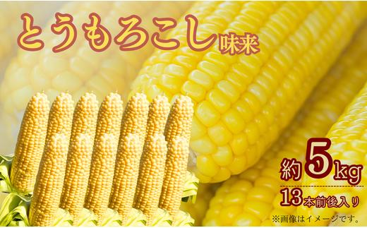 ひろ子のとうもろこし（味来）　約5kg／約13本前後入り